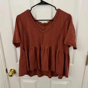 Cute brass & roe top size M